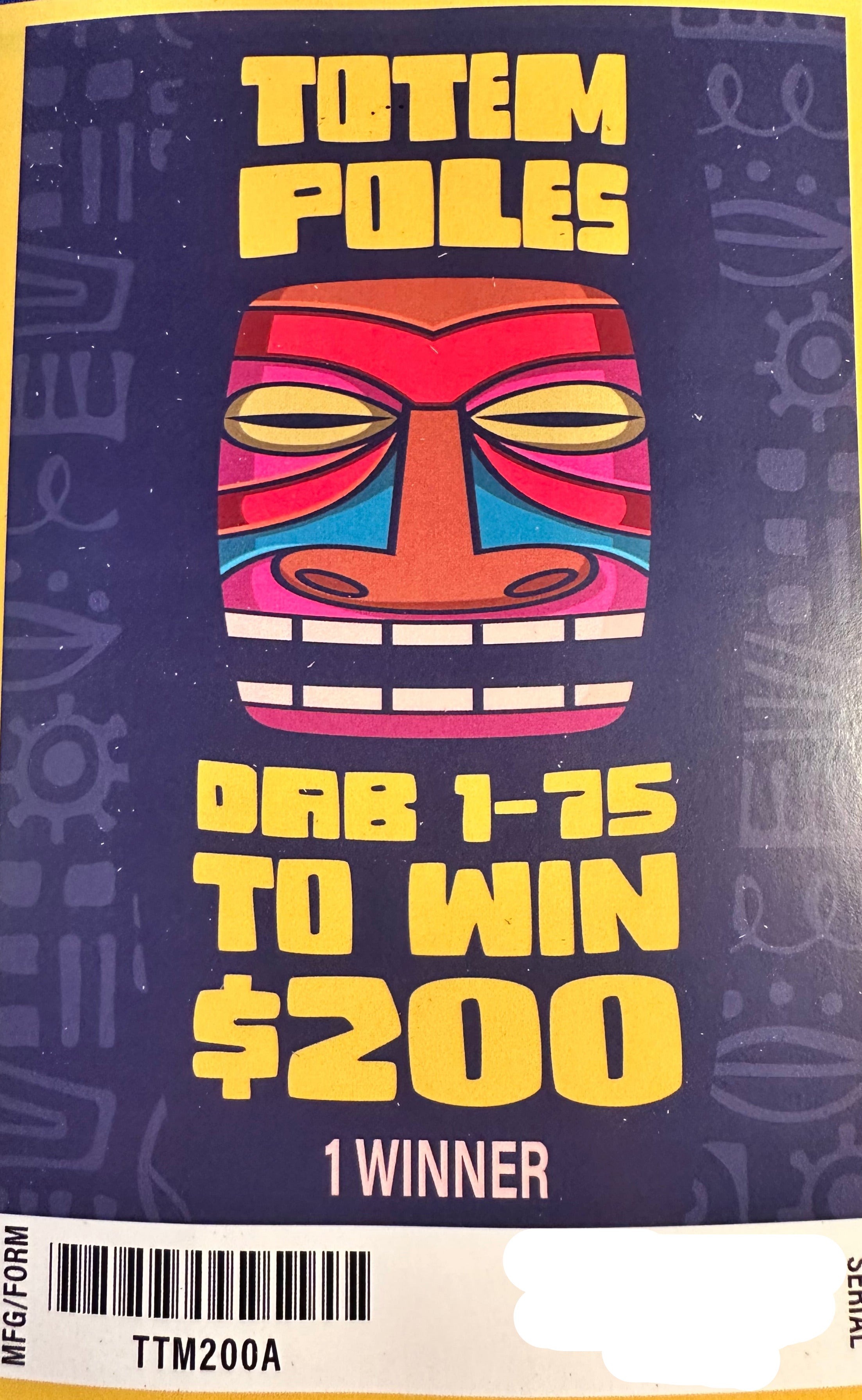 Totem Poles Zipper $200 300ct