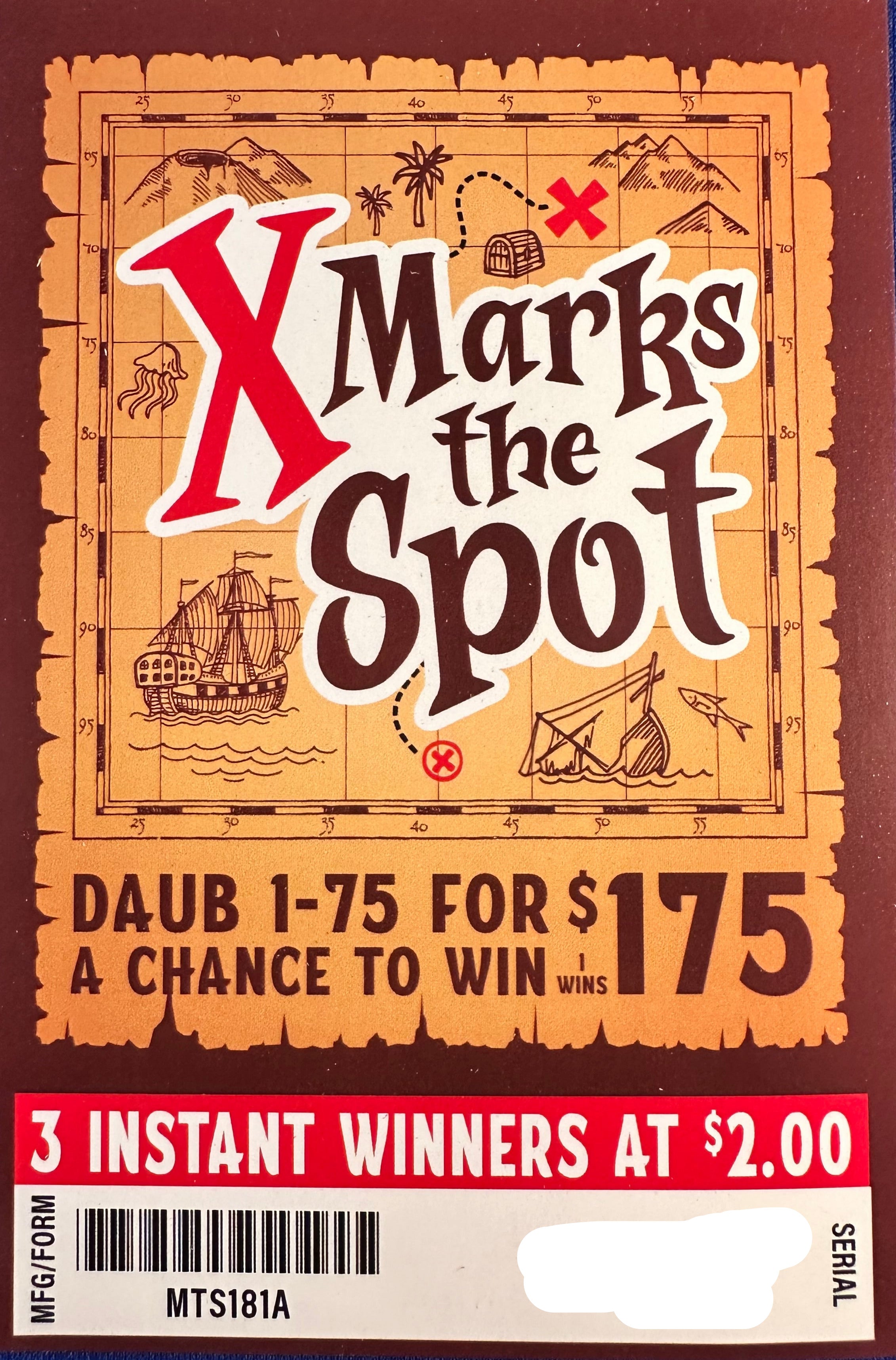 X Marks the Spot $175 280ct