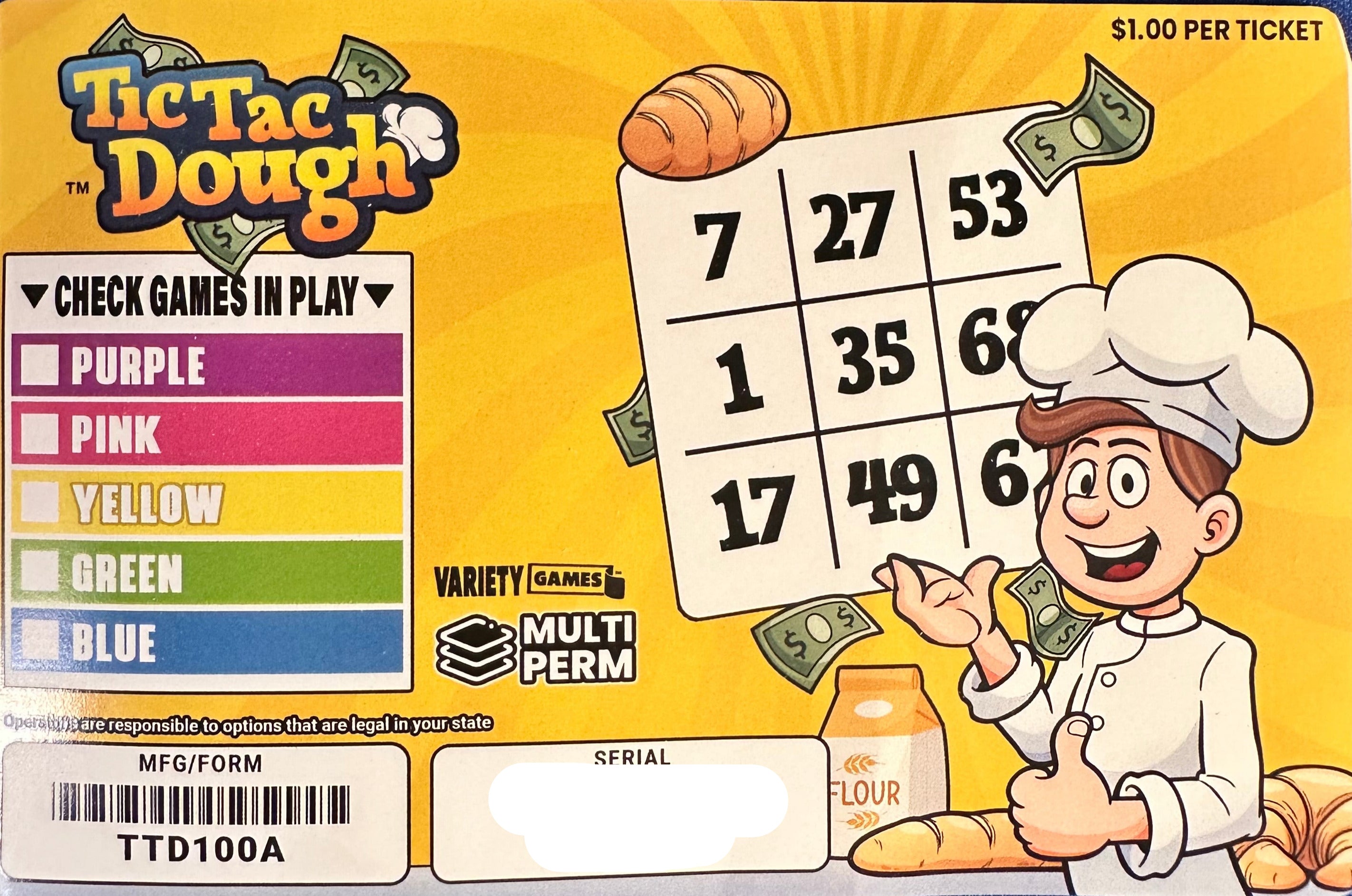 Tic-Tac Dough $100 150ct