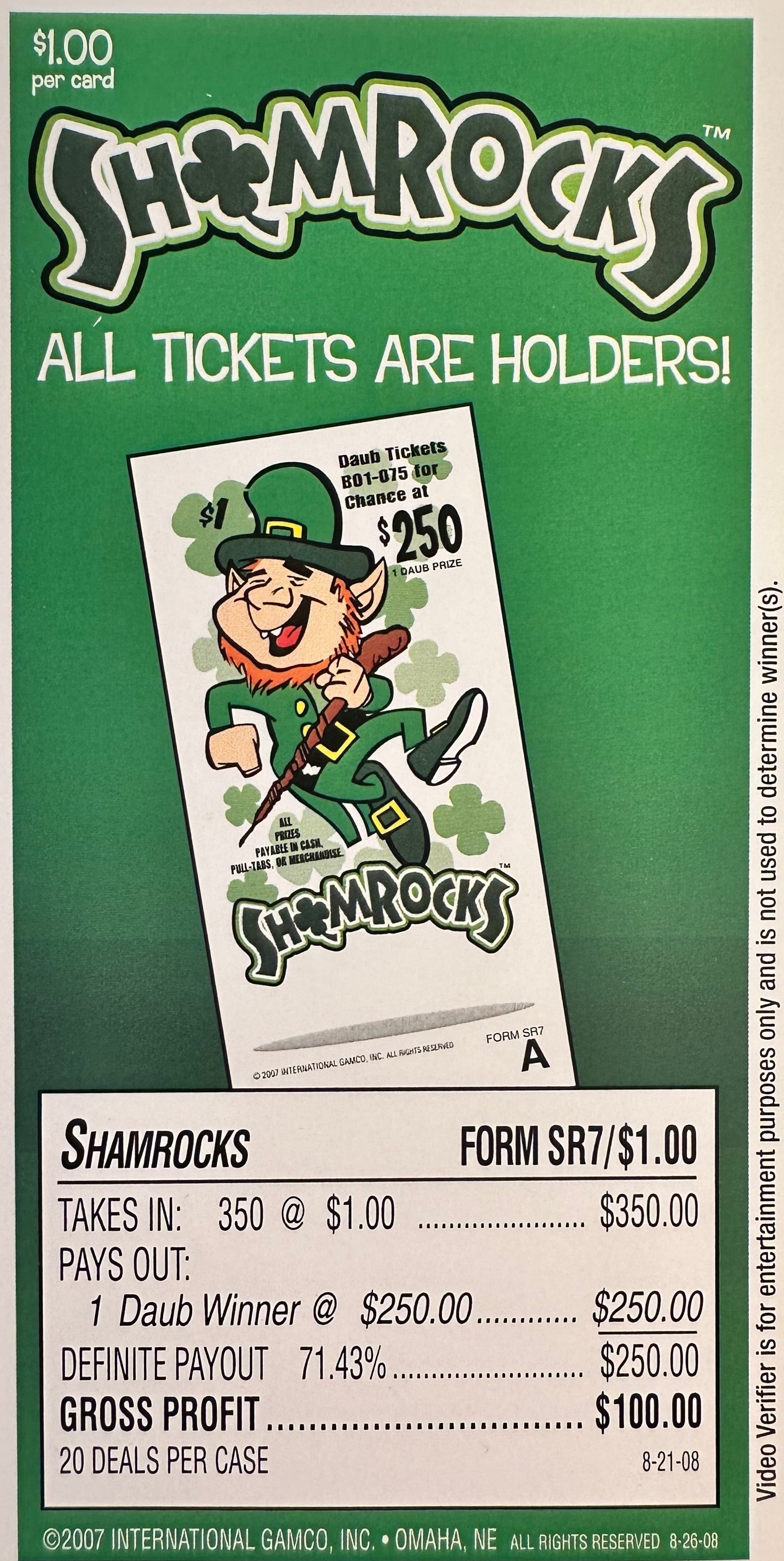 Shamrocks $250 350ct