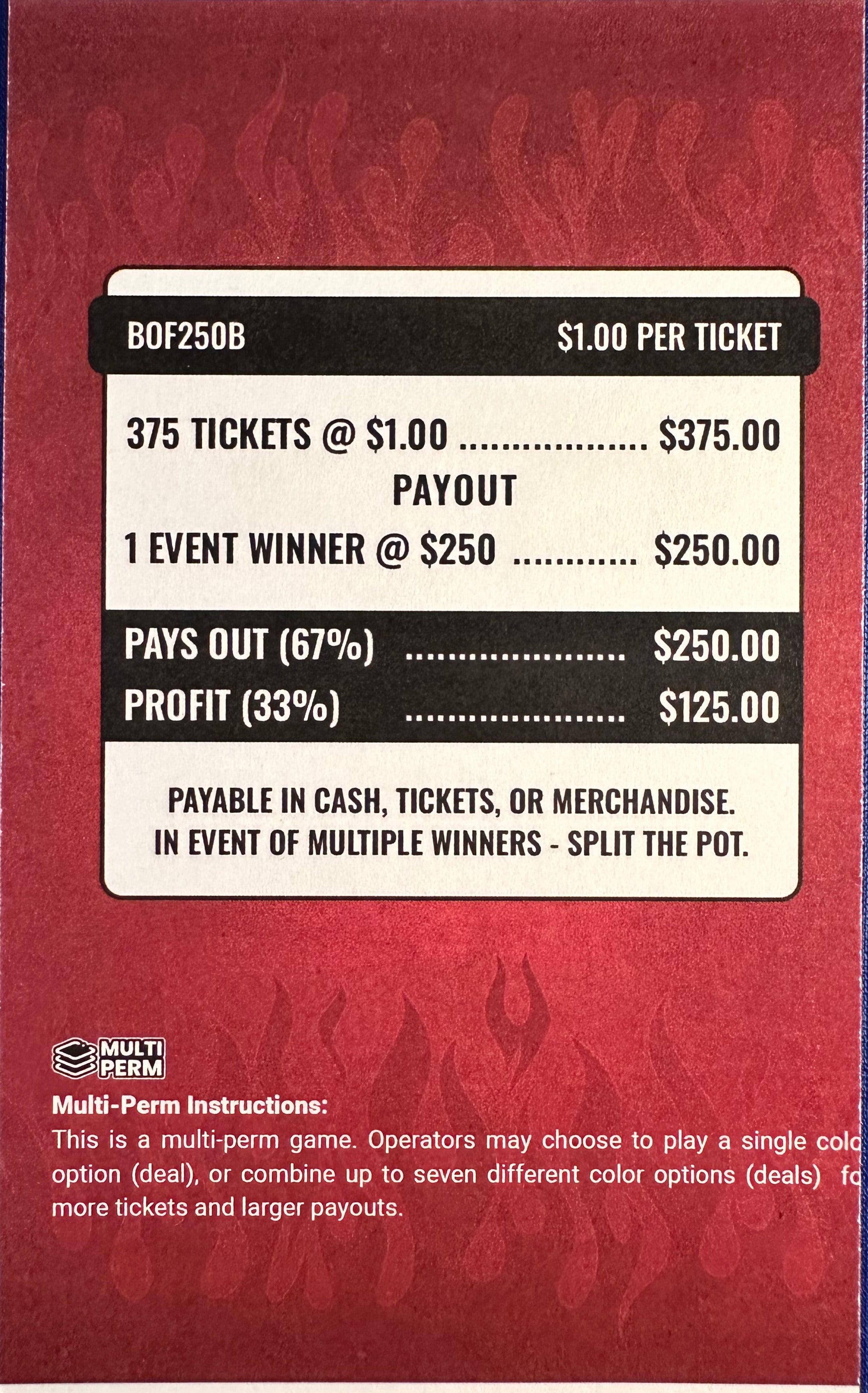 Balls of Fire $250 375ct