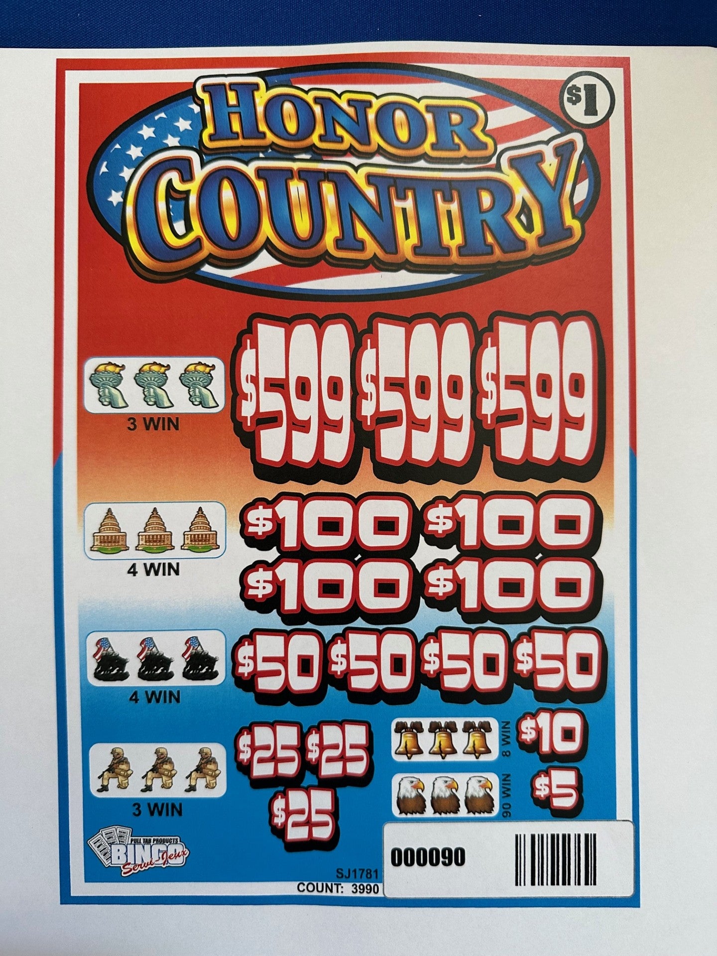 Honor Country $1 3@$599