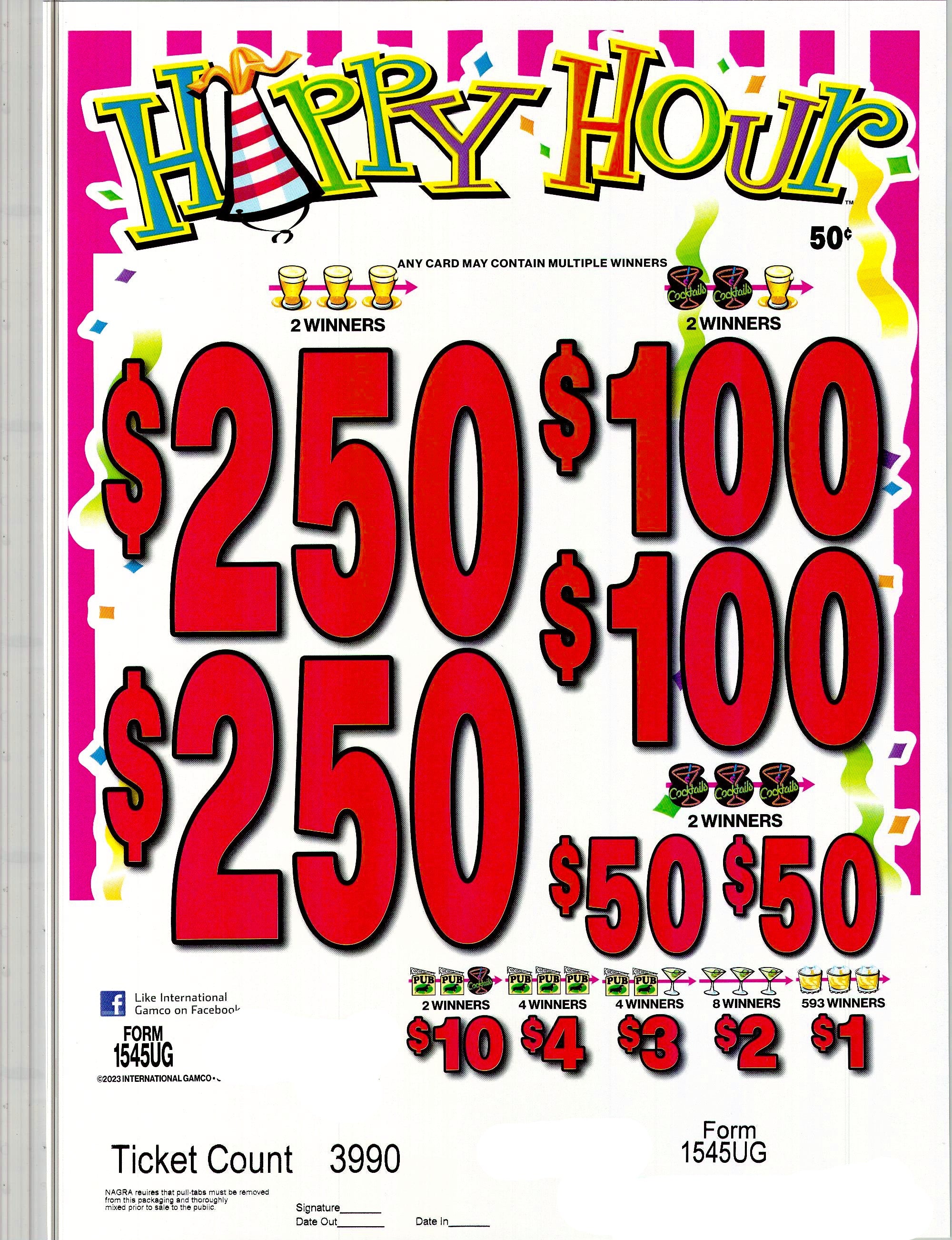 Happy Hour $0.50 2@$250