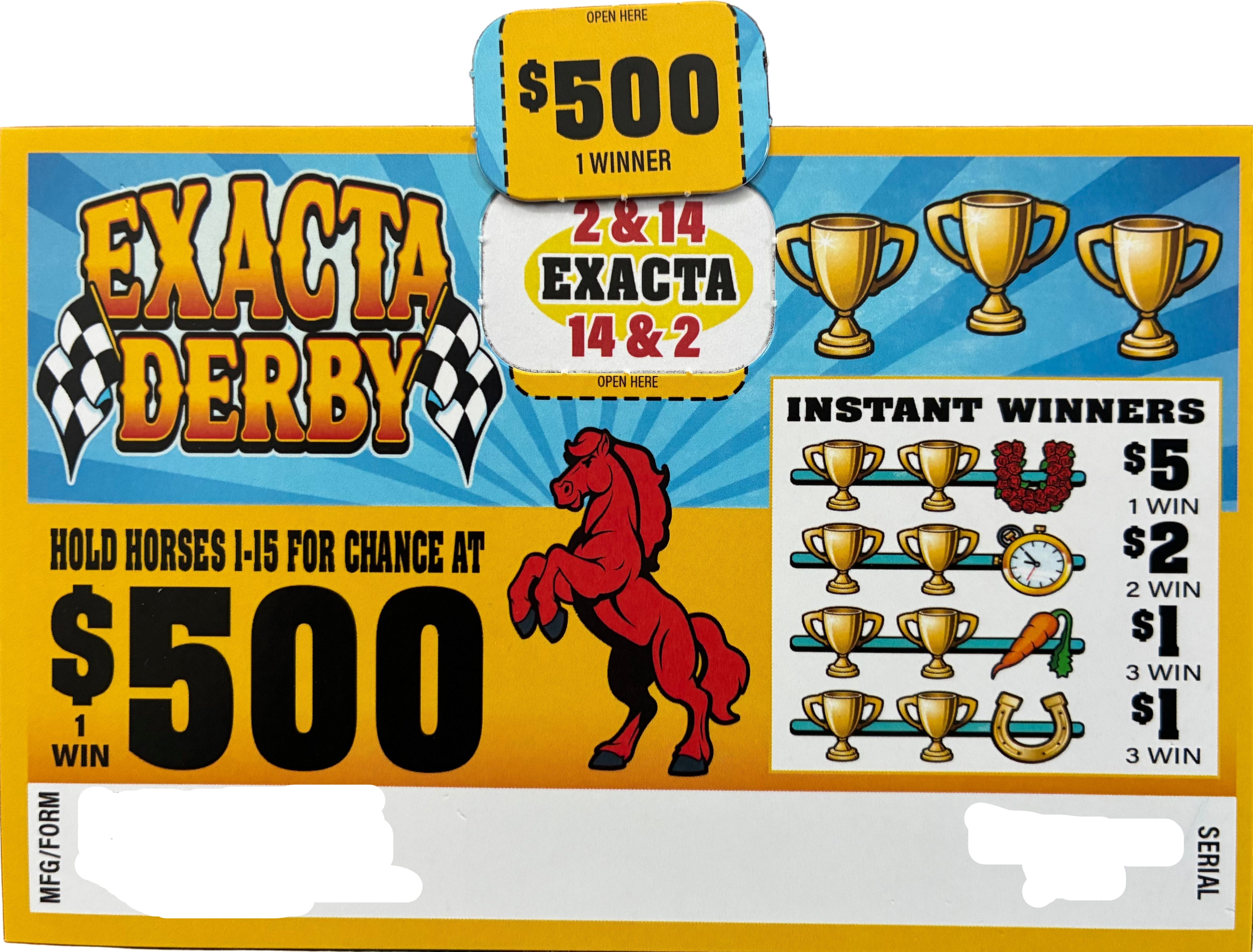 Exacta Derby $500 770ct