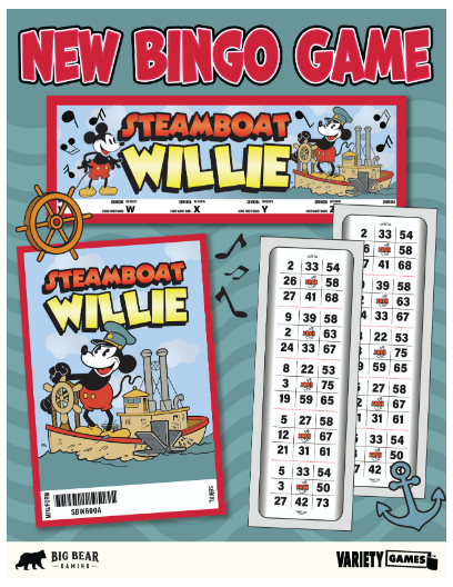 Steamboat Willie 5on Strip 1440ct