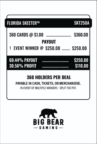 Florida Skeeter $1 360ct