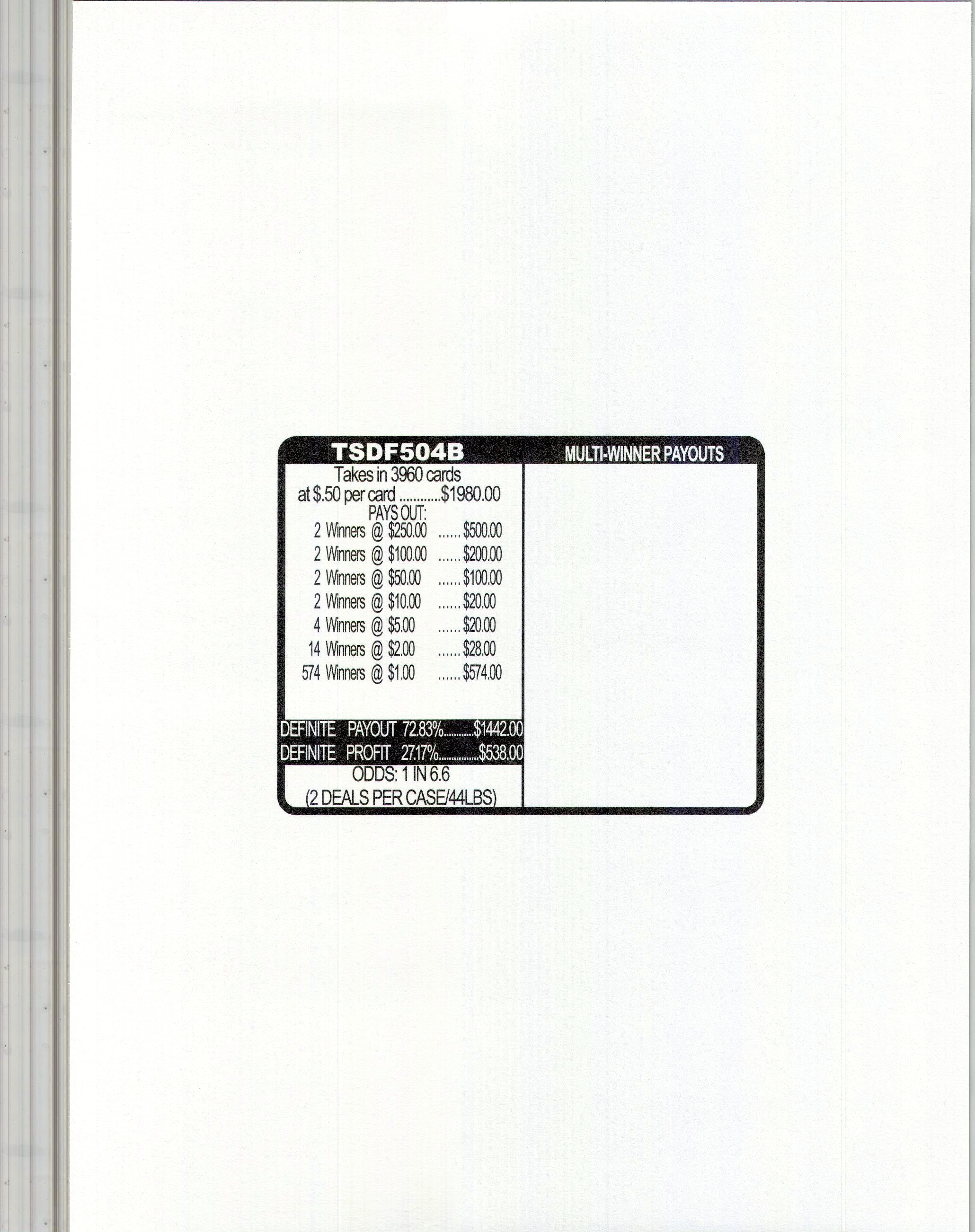 Toss Some Darts $0.50 2@$250